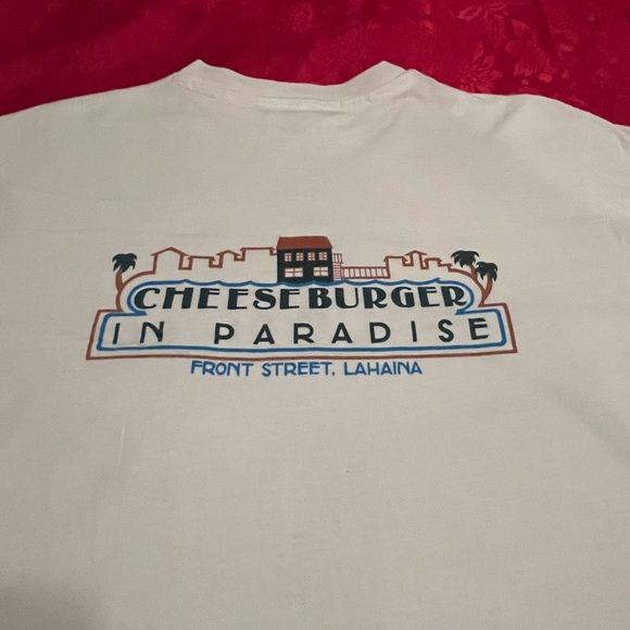 Cheeseburger In Paradise Front Street Lahaina Single Stitch Made In USA Maui VTG - Picture 12 of 12